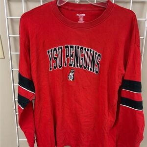 Embroidered Youngstown State University Penguins long sleeve shirt size XL.